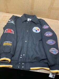 NWT Vintage Pittsburgh Steelers 4x Super Bowl Champions  Winter Jacket XL