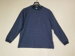 Vtg Emerica Knit Striped Sweater Shirt Blue Skateboarding Men's Large See Pics - Picture 1 of 9