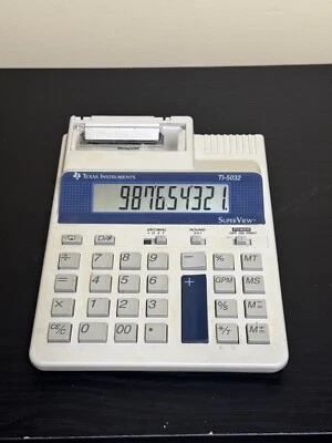 Texas Instruments Ti-5032 Printing Calculator Working - No Paper - Image 1 of 3
