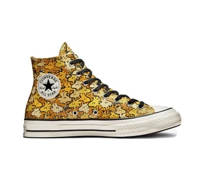 Unisex Converse Peanuts Woodstock Chuck Hi Shoes Yellow Black White A01871C - Picture 1 of 18
