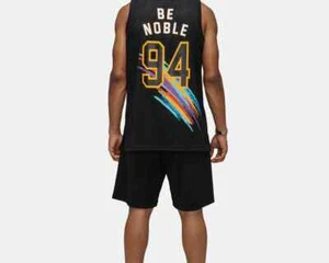 Mitchell Ness Frank White BE NOBLE COLLAB SLEEVELESS Tank Black SWINGMAN JERSEY - Picture 1 of 19