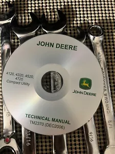 John Deere 4120 4320 4520 4720 With Cab Service Repair Manual CD TM2370 - Picture 1 of 4