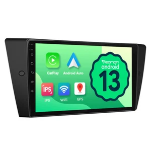 Fits BMW E90 E91 E92 E93 9" IPS Android 13 Car Stereo GPS Navi CarPlay Radio RDS - Picture 1 of 22