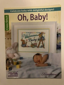 Leisure Arts OH BABY Cross Stitch Pattern Chart Book by Herrschners - Picture 1 of 2
