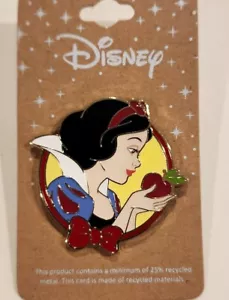 Disney Snow White and the Seven Dwarfs Snow White Apple Enamel Pin NEW - Picture 1 of 9