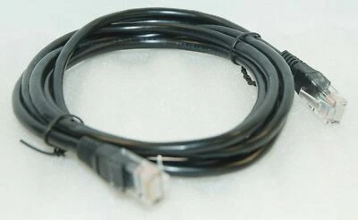 CAT 5e UTP BLACK 6' foot Ethernet Cable E339682 Category 5e 26AWG cat5 - Image 1 of 3