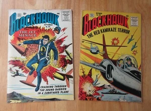 Lot of *2* Pre-DC BLACKHAWK! #104, 105 (Quality/1956) *Very Bright & Colorful!* - Picture 1 of 8