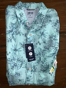 Izod, agua salada, Dockside Chambray, abotonada, para hombre talla LT, NUEVO CON ETIQUETAS - Imagen 1 de 4