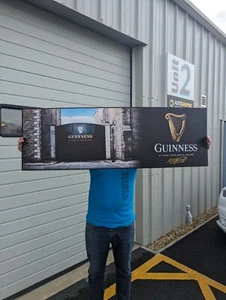 Guinness Large Long Sign Pub Bar - Picture 1 of 4
