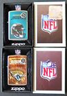 TWO (2) JACKSONVILLE JAGUARS, BEAUTIFUL ZIPPO WINDPROOF LIGHTER HOLIDAY SPECIAL