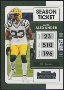 2021 Panini Contenders Jaire Alexander Season Ticket Green Bay Packers #37 - Picture 1 of 2