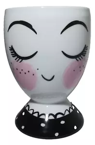 Target Threshold Blushing Lady Face Planter/Makeup Brush/Pencil Holder Whimsical - Picture 1 of 11