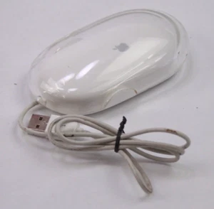 Apple Wired Mouse USB Clear White Model M5769 - Picture 1 of 2