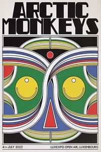 Arctic Monkeys Open Air Luxembourg Concert Poster Giclée New UV Print Rare - Picture 1 of 3