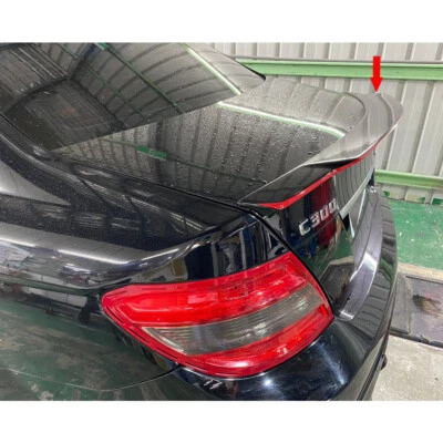 BLACK + RED For Mercedes Benz C250 C300 W204 C74 TYPE TRUNK SPOILER WING - Imagem 1 de 4