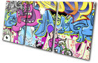 Urban Street Art Colour Abstract Graffiti TREBLE Leinwand Kunst Bild drucken
