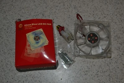 Ventilador Thermaltake TT-8025 LED DC azul 80 mm  Foto 1 de 4