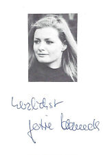 Gertie Honeck Autogramm signed 10x15 cm Karteikarte mit Magazinbild
