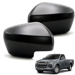 Fits Isuzu D-Max Spark 4x2 2020 22 Matte Black Wing Side Mirror Cover No Lamp - Picture 1 of 8