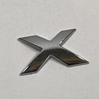 Ford Focus SE ZX4 2000-2011 emblema logotipo letra 'X' puerta trasera B3730 cromo Foto 1 de 4