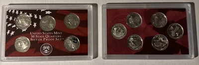 2002 & 2009 S Clad State Deep Cameo Gem Proof Quarter Set No Box/COA - Image 1 of 4