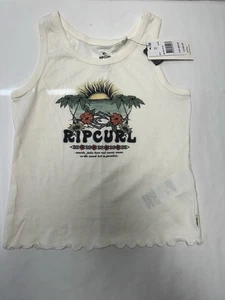 NWT RIP CURL TANK TOP GIRLS 12 HAWAIIAN BEACH GRAPHIC - Picture 1 of 3
