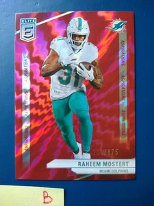 2024 Donruss Elite Aspirations Red Raheem Mostert #37 Dolphins /875 - Picture 1 of 2