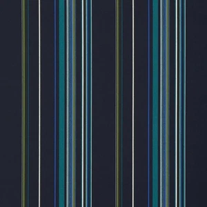 SUNBRELLA 58001 STANTON LAGOON BLUE STRIPE OUTDOOR FURNITURE FABRIC BY YARD 54"W - Picture 1 of 4