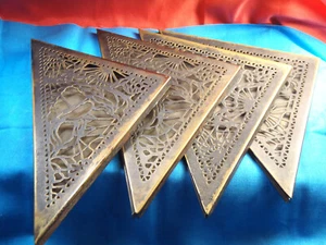 Tiffany Studios New York Bronze Blotter Corners - Picture 1 of 22