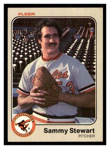 1983 Fleer Sammy Stewart #74