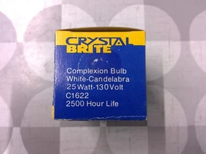Crystal Brite C1622 25W G16 Candelabra Base Globe Bulb **Free Shipping** - Picture 1 of 3