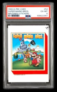 1989 OPC nintendo #54 super mario bros rc; series II nes PSA 6 (POP 1, 0^) - Picture 1 of 3