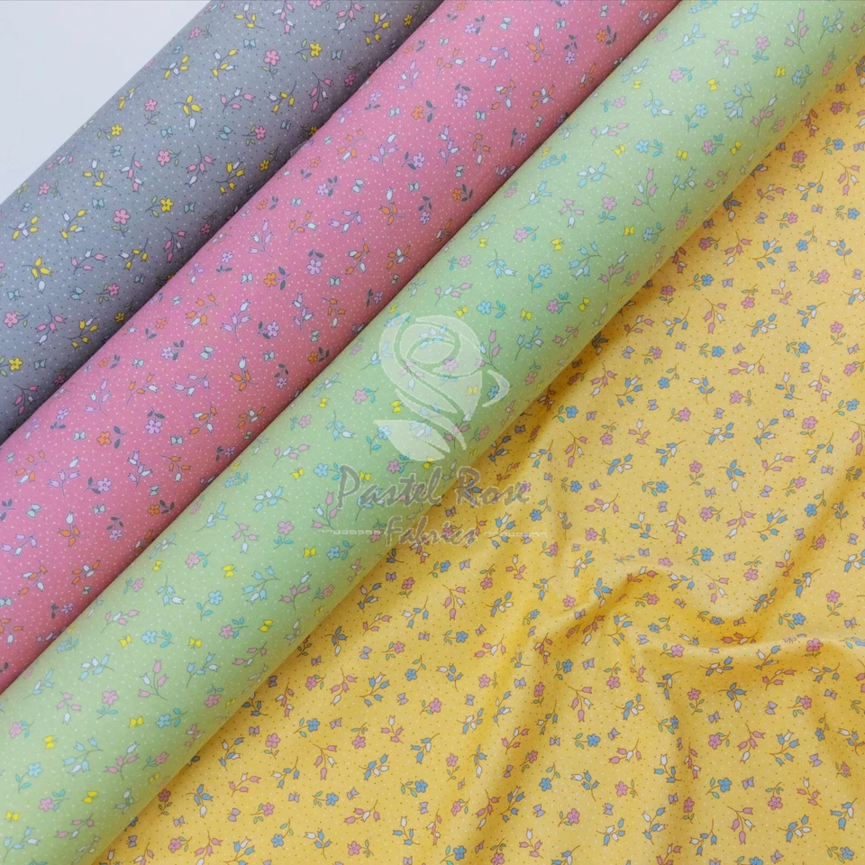 ROSE & HUBBLE Schöner Lila Ditsy Blumendruck 100 % Baumwolle Stoff | Nähen Handwerk Meter FQ