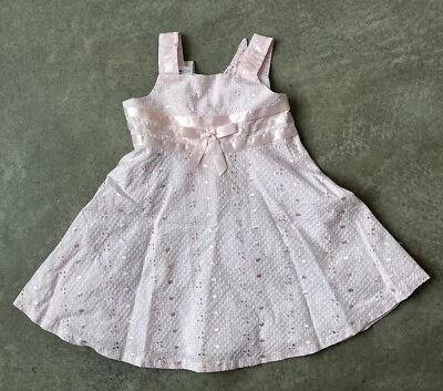 Vestido Jessica Ann talla 3T rosa sin mangas para niña Foto 1 de 4