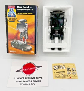 Herr Fiend 1984 completo con caja e inserto Super Go-Bots Tonka vintage sin usar - Imagen 1 de 2