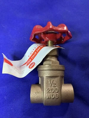 JMF Heavy Gate Valve 1/2”C X 1/2”C 200 WOG - Image 1 of 3