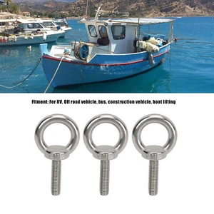 M8 Lifting Shoulder Eye Bolt Stainless Steel Versatile High Hardness Hanger Eye - Afbeelding 1 van 12