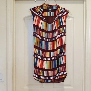 Anthropologie Maeve Sleeveless Dress Womens Size 6 Lined Viscose Rayon VGUC - Picture 1 of 7