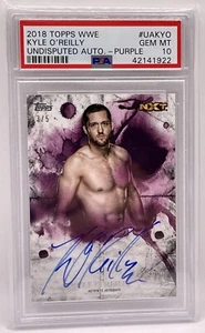 2018 Topps WWE Undisputed Kyle O'Reilly Purple /5 Autograph PSA 10 Auto NXT AEW - Picture 1 of 1