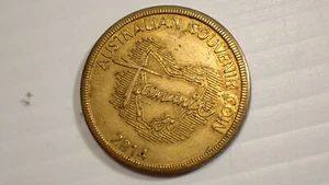 Vintage Launceston Tasmania Souvenir Coin 2014 - Foto 1 di 4