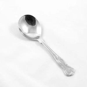 Brand New Stainless Steel Kings Soup Spoon Made In Sheffield England - Picture 1 of 3
