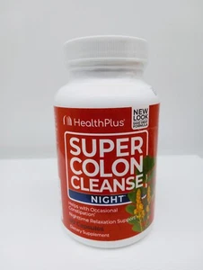 Health Plus Super Colon Cleanse Night Formula Capsules 60 ct Exp 3/27 - Picture 1 of 2