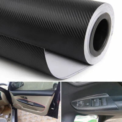 4D Premium Glossy Carbon Fiber Vinyl Wrap Film Sticker ""BUBBLE FREE"" 12"x50" - Image 1 of 4
