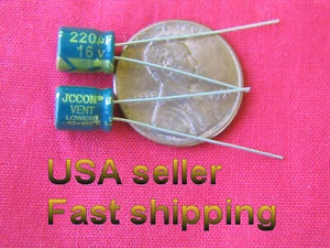 4 piezas - 220uf 16v 105c Baja ESR Condensadores electrolíticos (gn) - Imagen 1 de 1