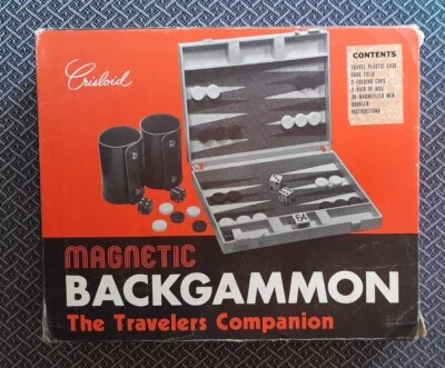 Vintage Crisloid Backgammon Magnetic The Travelers Companion 1975 (Incomplete) - Image 1 of 4