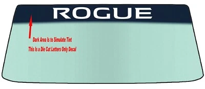 Calcomanía banner para parabrisas Nissan Rogue con herramienta de aplicación Foto 1 de 2