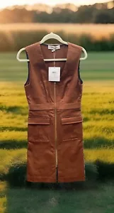 Diane von Furstenberg Zip Front Dress Size 10 New w/tags Caramel MSRP $398.00 - Picture 1 of 17