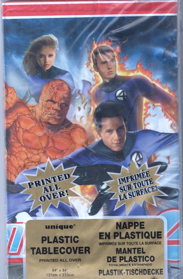 ¡Fantástico mantel vintage de 4 manteles cumpleaños fiesta de Halloween 54" x 84"! Foto 1 de 1