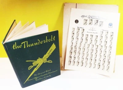 1952 FORT KNOX Armored Officer School “Thunderbolt” Co A Yearbook & Class Photo - Image 1 of 4