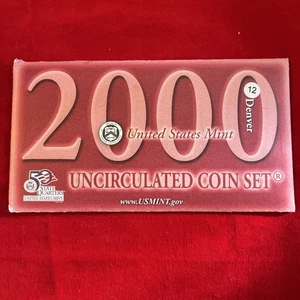 United States Mint 2000 Uncirculated Coin Set-Denver As Pictured 🤪 - Picture 1 of 7